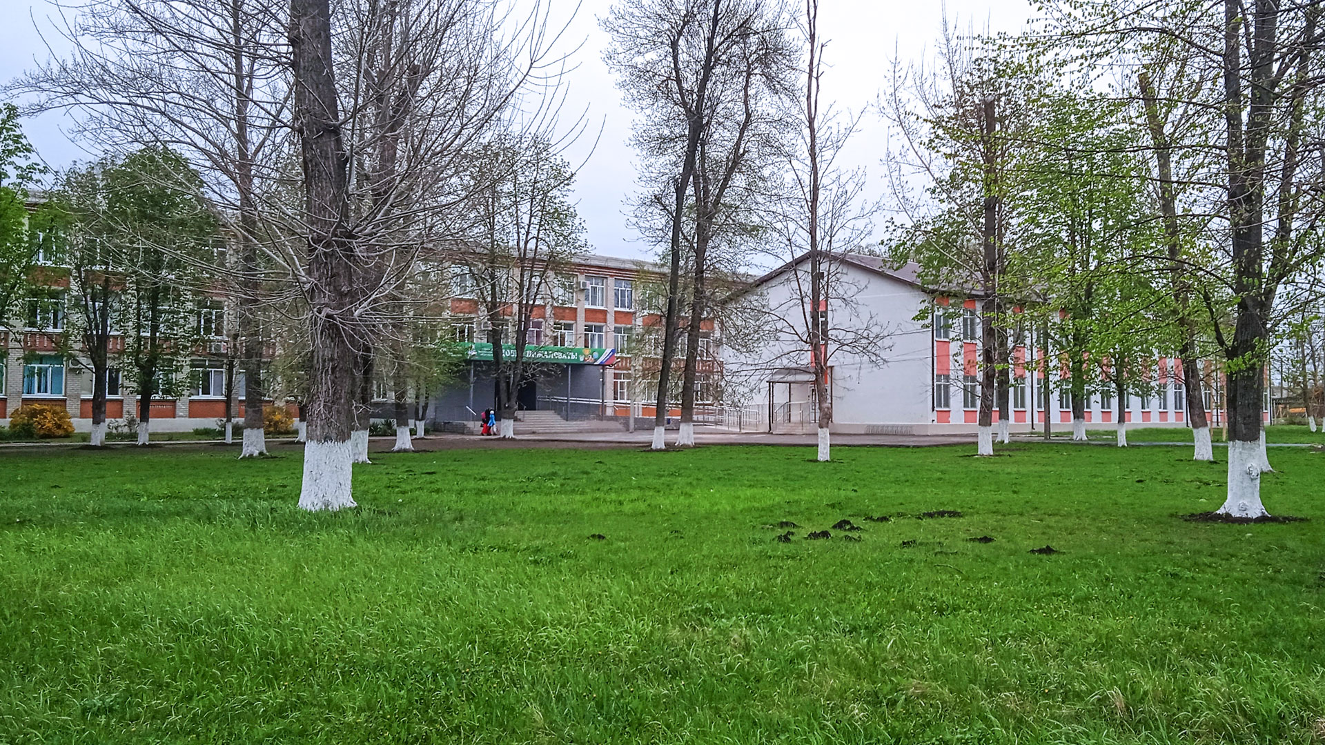 Общий вид здания школы 50 г. Краснодар.